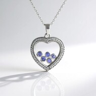 Tanzanite Silver Necklace