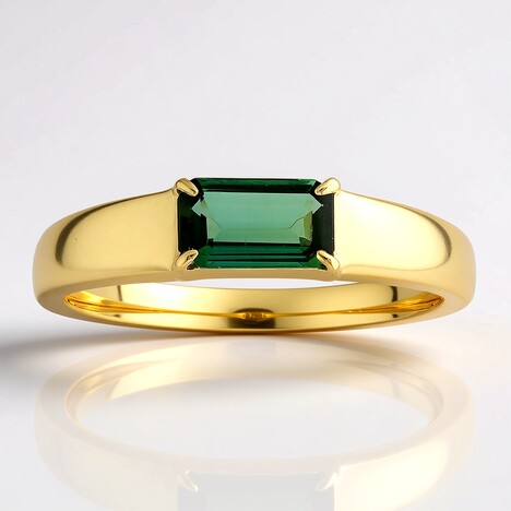 Anello in argento con Indicolite (Adela Silber)