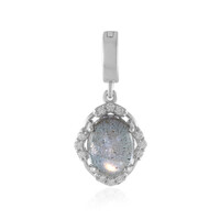 Pendentif en argent et Labradorite rose de Maniry