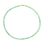 Collier en argent et Chrysoprase