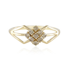 Anillo en oro con Diamante champán I2 (de Melo)