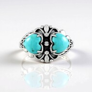 Anillo en plata con Turquesa (Desert Chic)