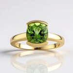 Anello in oro con Peridoto Wagogo