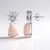 Boucles d'oreilles en argent et Calcédoine rose