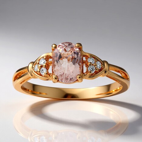 Anello in oro con Morganite AAA (CIRARI)