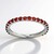 Bague en argent et Grenat du Mozambique