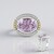 Rose de France Amethyst Silver Ring (Dallas Prince Designs)