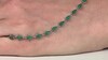 Brazalete en plata con Cuarzo verde