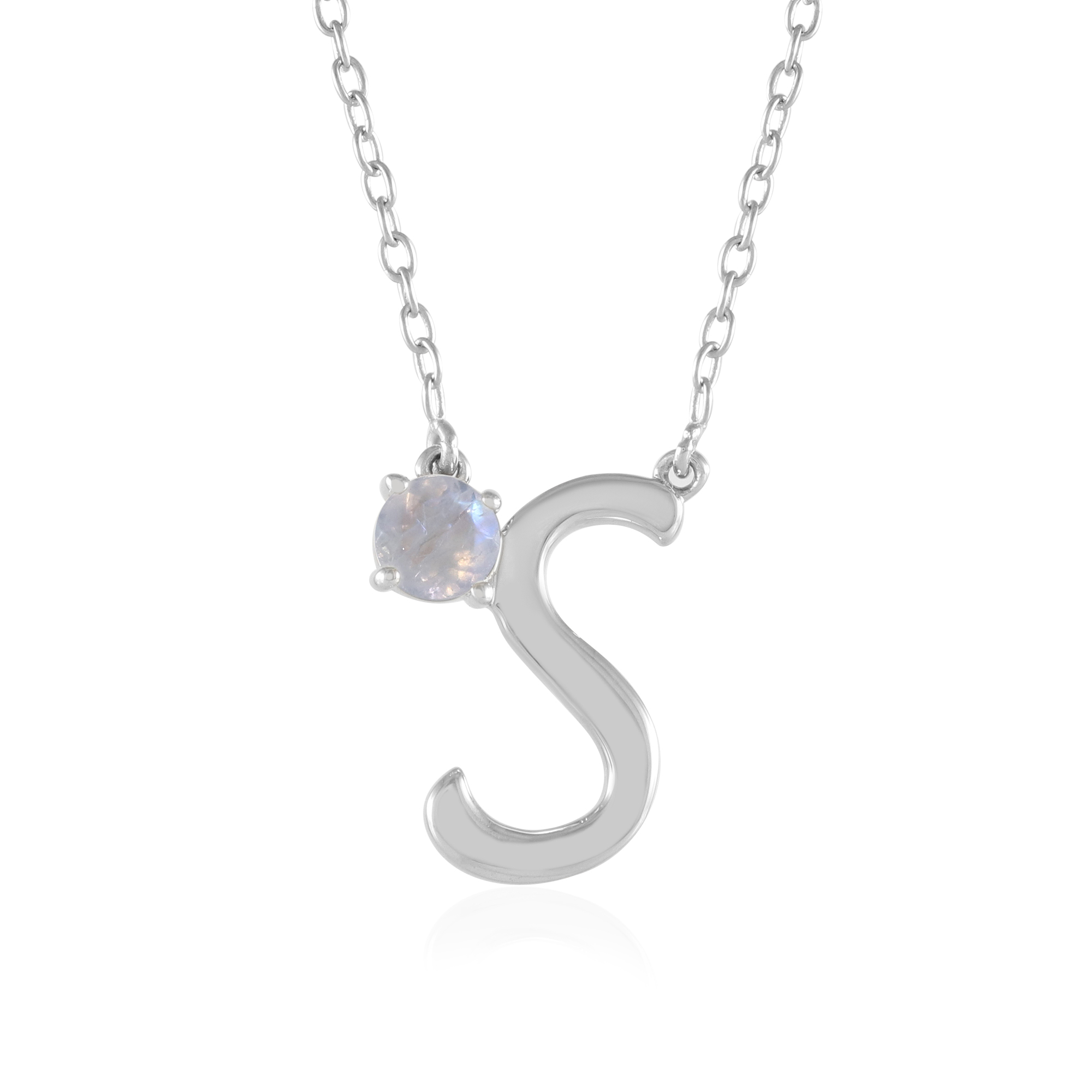 Set Gioielli In Pietra Di Luna Arcobaleno Placcato Argento - Anello Regolabile E Ciondolo Ovale