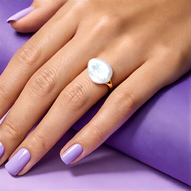 Anillo en plata con Perla Freshwater (TPC)