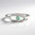 Anello in argento con Smeraldo Russo
