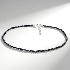 Collana in argento con Ematite Nera
