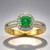 Anello in oro con Demantoide del Madagascar