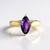 Anello in argento con Ametista Zambiana