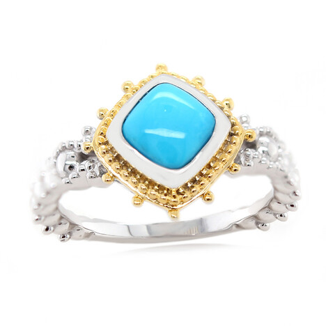 Anello in argento con Turchese Sleeping Beauty (Dallas Prince Designs)