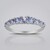 Anello in argento con Tanzanite