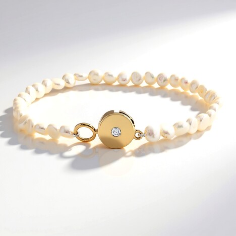 Bracciale in argento con Diamante SI1 (G) (Annette)