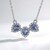 Collana in argento con Zaffiro Ceylon Blu