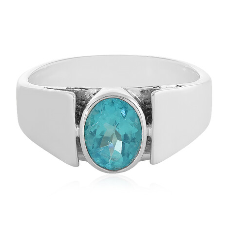 Anello in argento con Apatite Blu