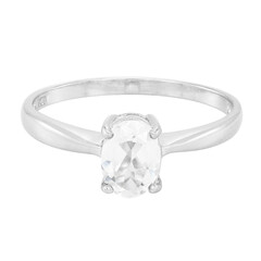 Anillo en plata con Berilo del Himalaya