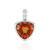 Zilveren hanger met een avondrode kwarts (MONOSONO COLLECTION)