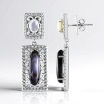 Boucles d'oreilles en argent et Nacre (Dallas Prince Designs)