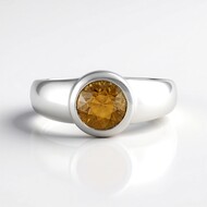 Anello in argento con Zircone Giallo