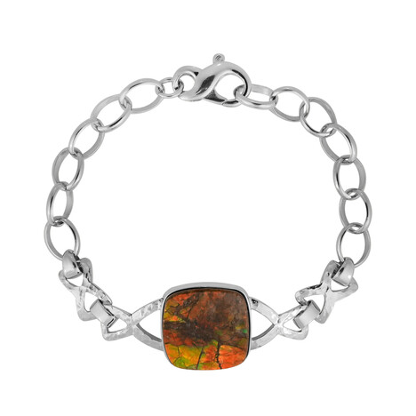 Ammolith-Silberarmband (MONOSONO COLLECTION)