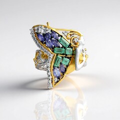 Anello in argento con Tanzanite