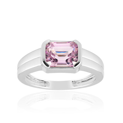 Bague en argent et Kunzite du Brésil