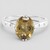 Anello in argento con Quarzo Champagne