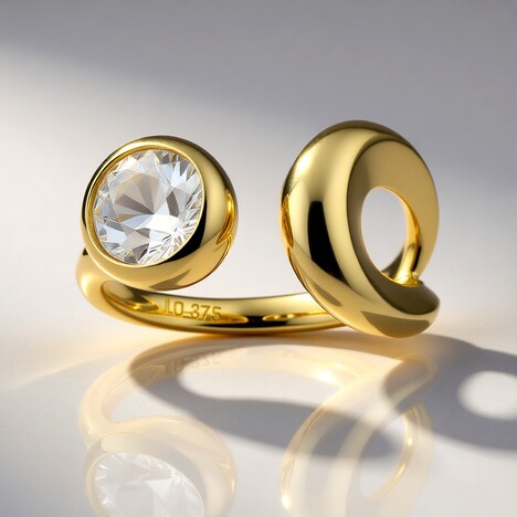 Anello in oro con Zircone (de Melo)