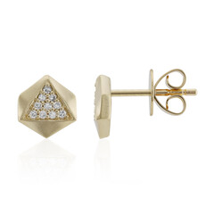 Gouden oorbellen met I1 (H) Diamanten (de Melo Gold)
