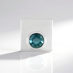 Ciondolo in argento con Fluorite Blu Caraibico 