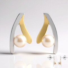 Orecchini in argento con Perla Akoya (TPC)
