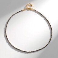 Collier en argent et Diamant champagne