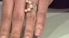 Anillo en plata con Perla durazno Freshwater (TPC)