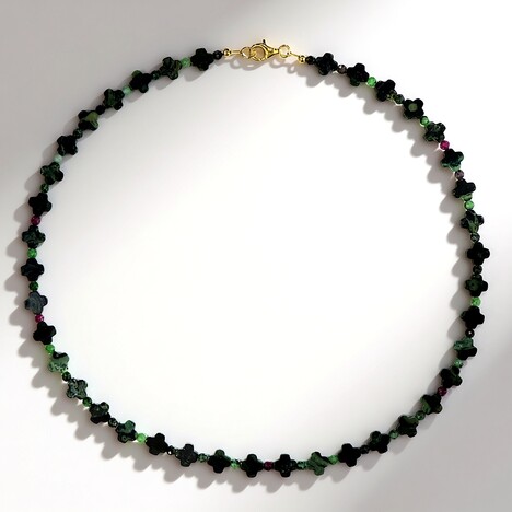 Collana in argento con Rubino Zoisite