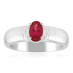 Anello in argento con Rubellite Brasiliana AAA