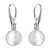 Zilveren oorbellen met parelmoer (dagen)