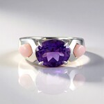 Bague en argent et Améthyste du Maroc (de Melo Essence)