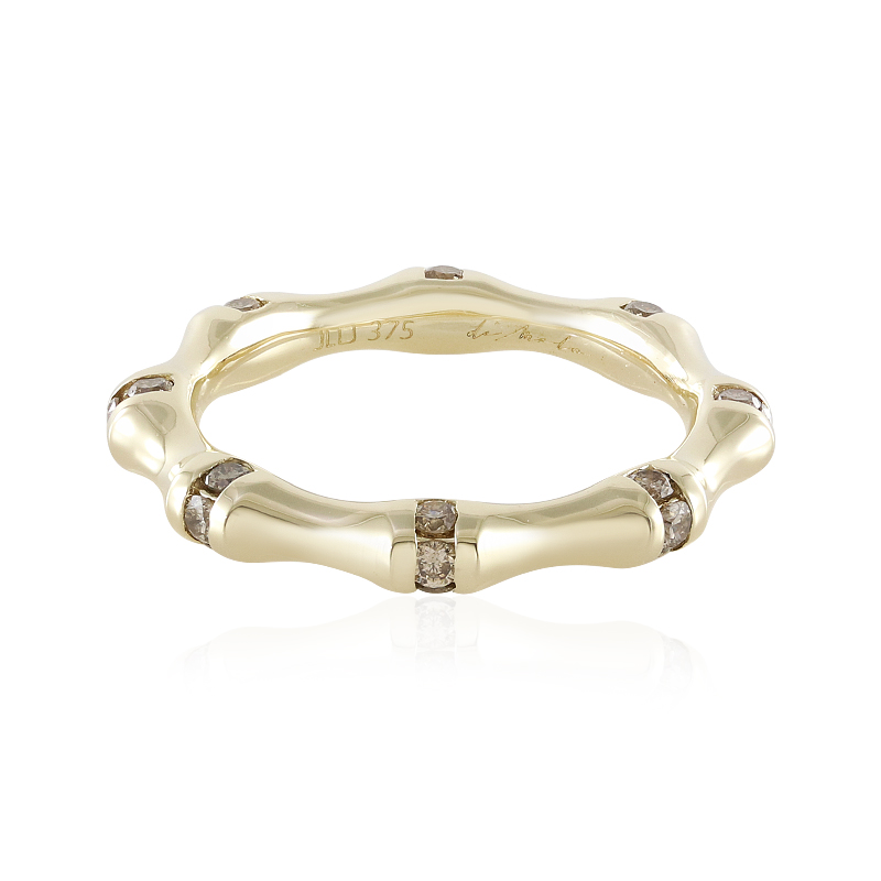 Bague en or 9K avec diamant de Champagne, de Melo Design