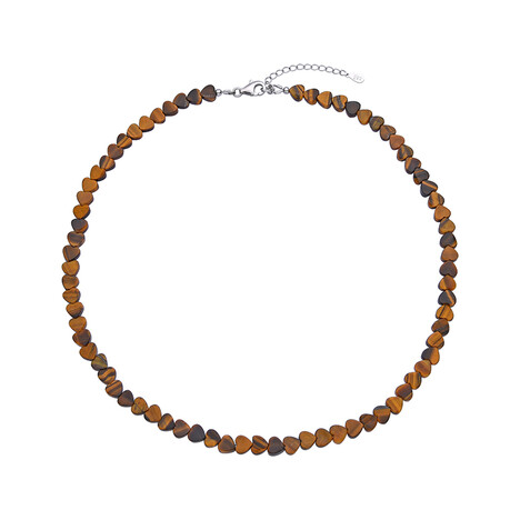 Tigerauge-Silberhalskette
