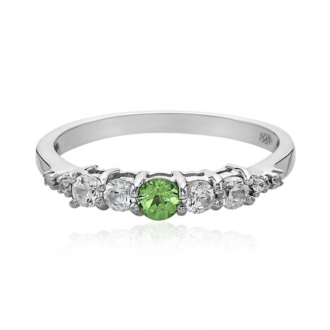 Anello in argento con   Granato Merelani