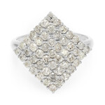 Zilveren ring met Chocolate Diamonds
