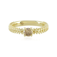 Anello in oro con Diamante Champagne I2 (Ornaments by de Melo)