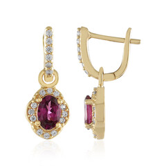Boucles d'oreilles en argent et Grenat Umbalite