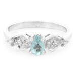 Zilveren ring met een Groene fluor apatiet