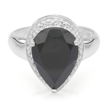 Anello in argento con Spinello Nero
