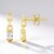 Orecchini in argento con Petalite